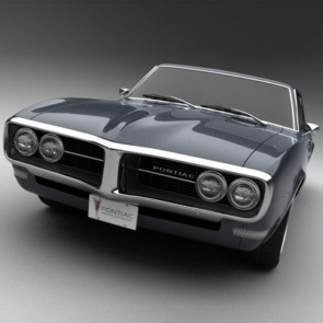 1968 Pontiac Fire Bird 3D Model